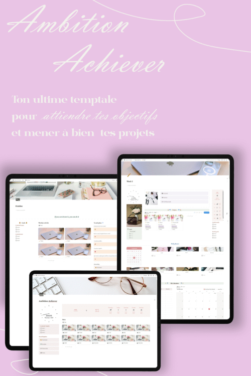 Template Ambition Achiever - Organise tes projets