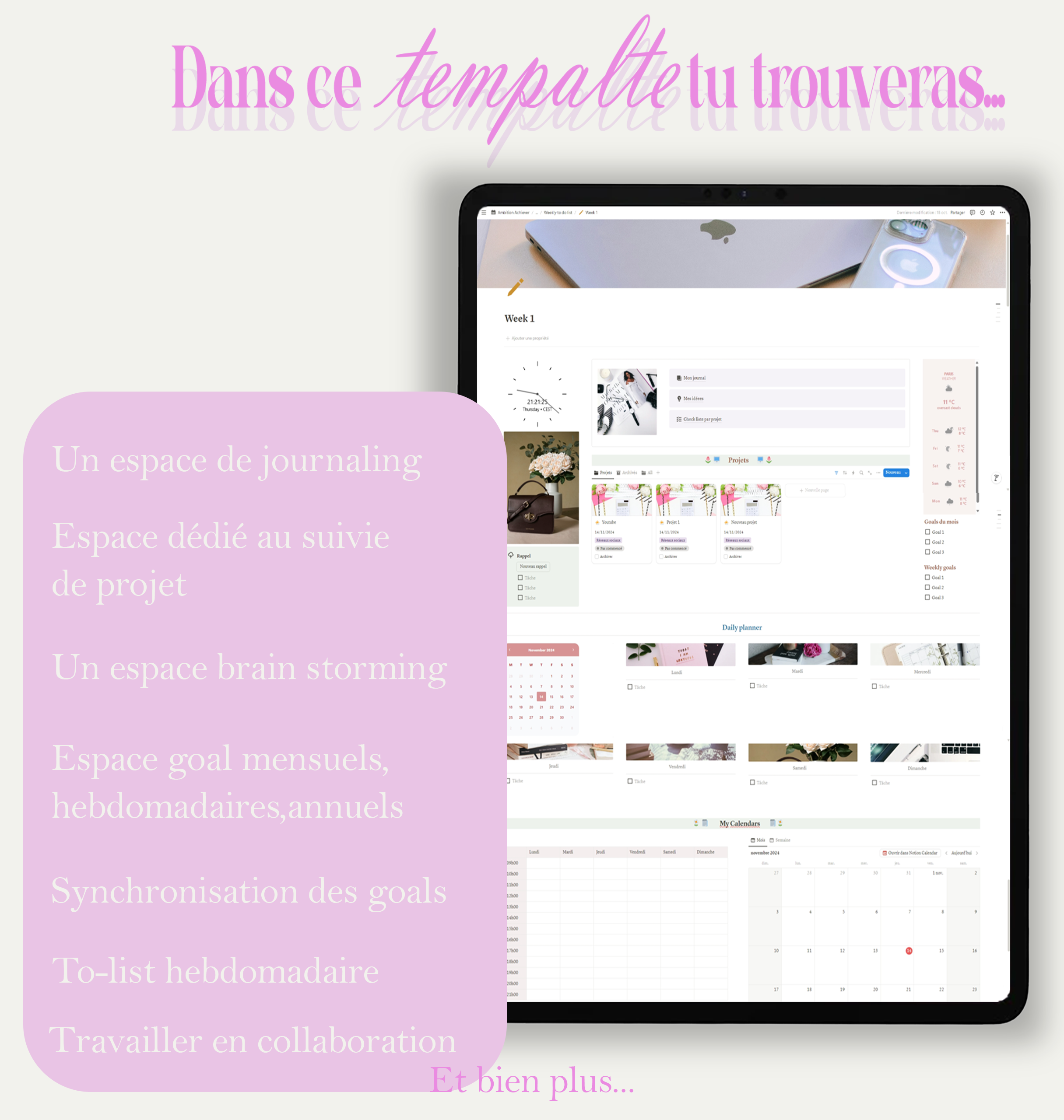 Template Ambition Achiever - Organise tes projets – Image 2